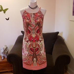Flirty paisley print summer dress from INC sz L